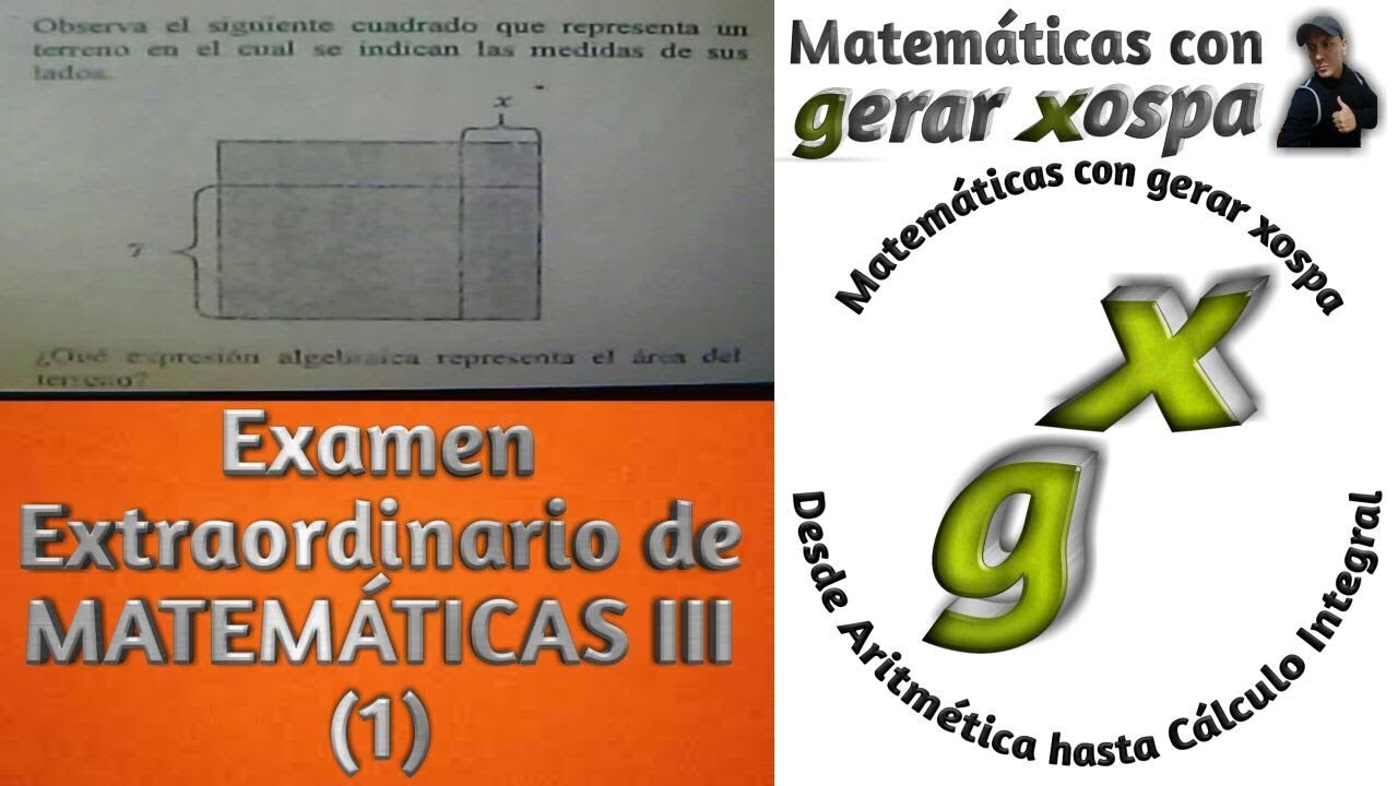 Examen extraordinario de Matemáticas para 3º de secundaria