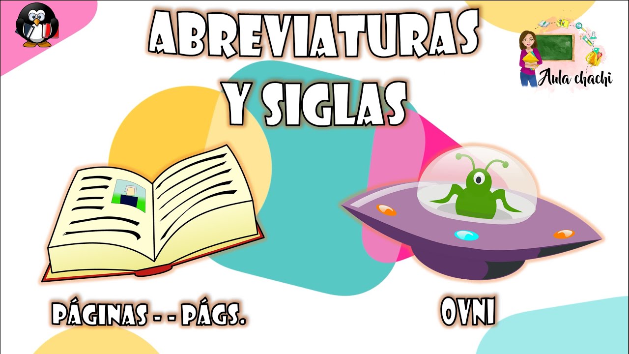 Abreviaturas y siglas divertidas para niños