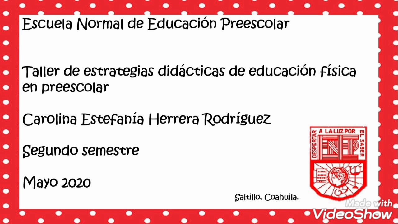 Estrategias didácticas para Educación Física en preescolar