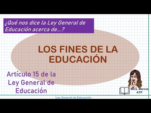 Los fines de la educación: Su naturaleza