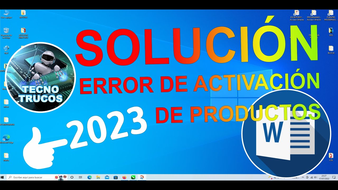 ¿Error de activación en Word? Soluciones aquí
