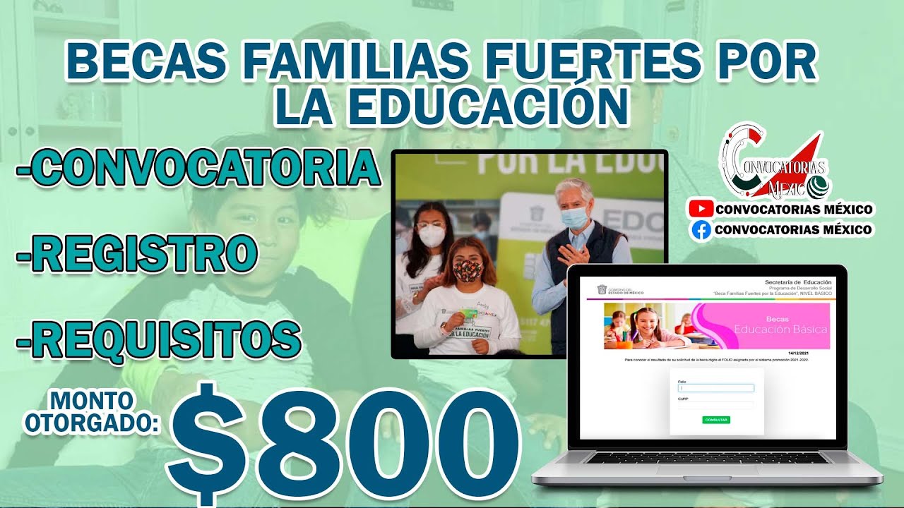 Conoce la beca Familias Fuertes por la Educación