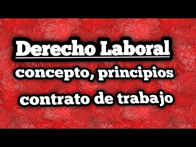 Definición de Derecho Laboral según Mario de la Cueva