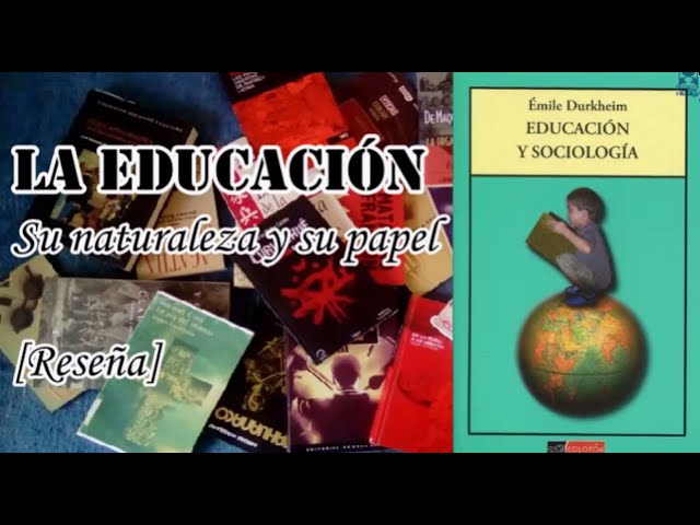Educación: naturaleza y función