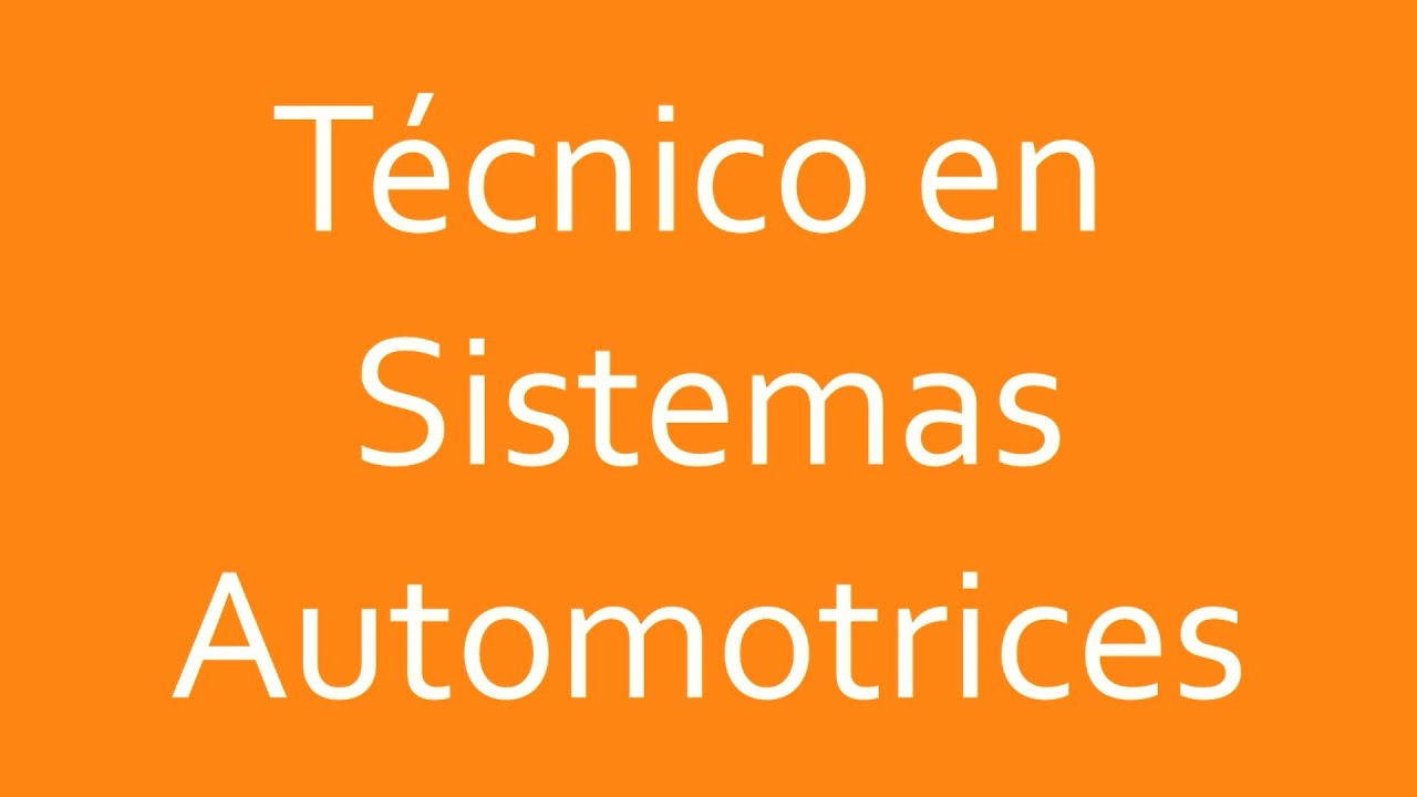 Empleo de un técnico en sistemas automotrices