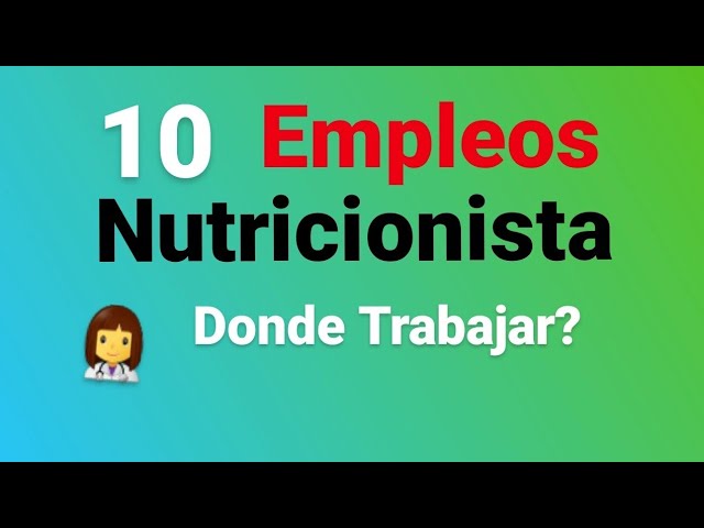 Empleo para nutriólogos en Puebla