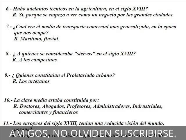 Examen de Historia Moderna en Prepa Abierta