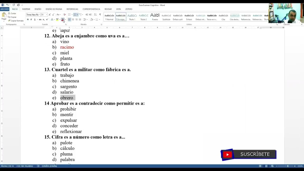 Examen para plaza de maestro