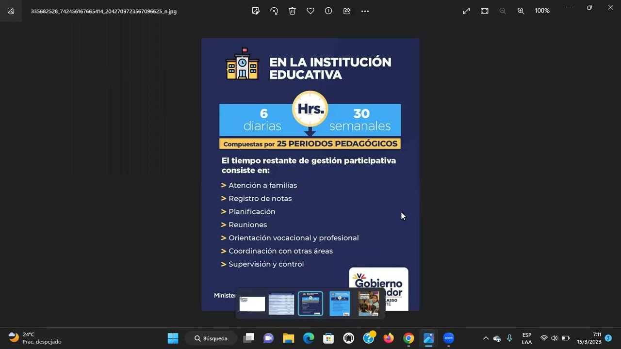Horas laborales de un maestro de primaria