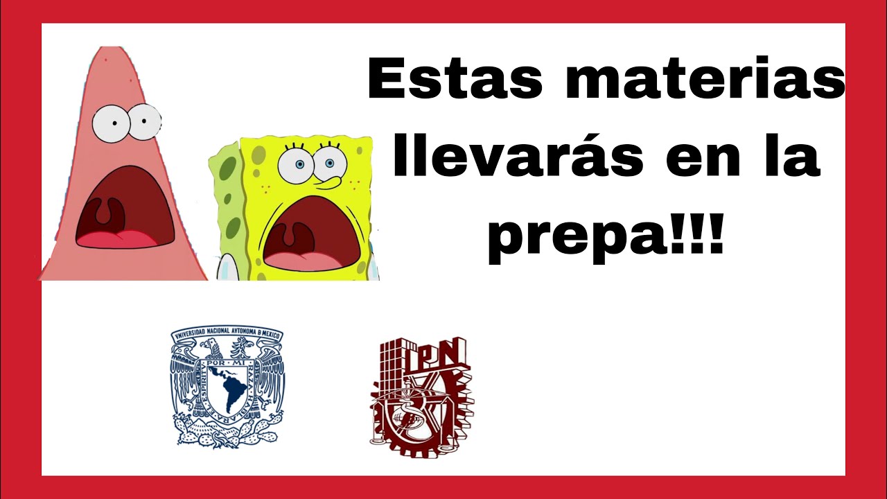 Materias enseñadas en la preparatoria