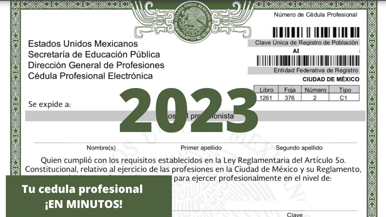 Pasos para obtener tu cédula profesional de maestría