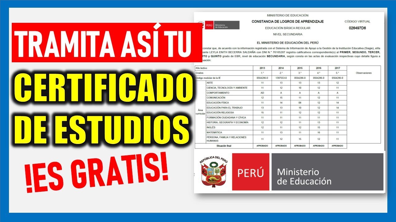 Pasos para solicitar una constancia de estudios