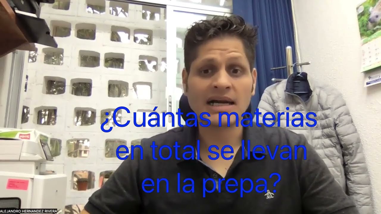 Cantidad de materias en la prepa