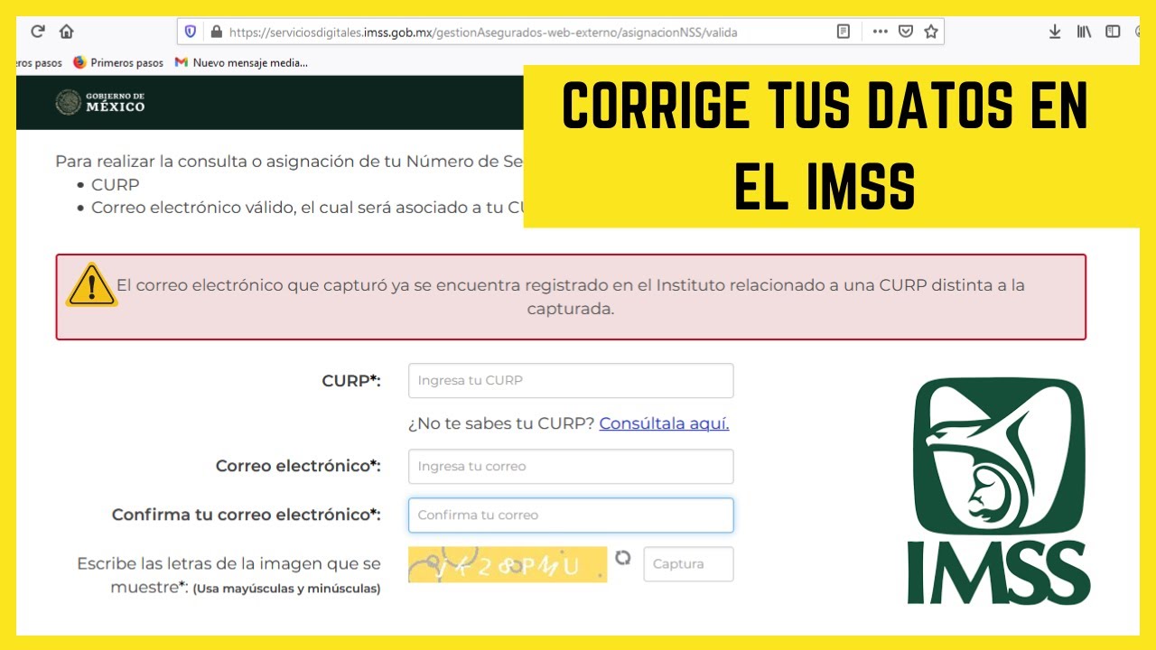 Guía para cambiar tu correo en el IMSS