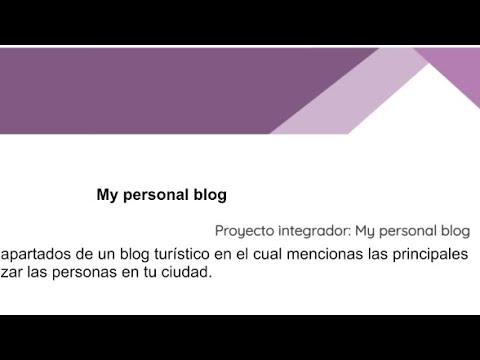 Mi blog personal de preparatoria en línea