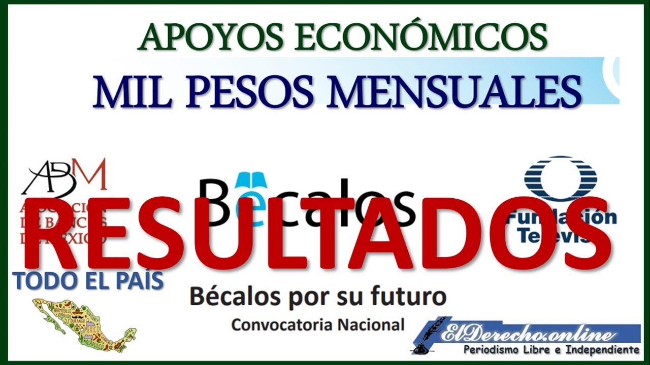 Notificación de resultados BECALOS publicada