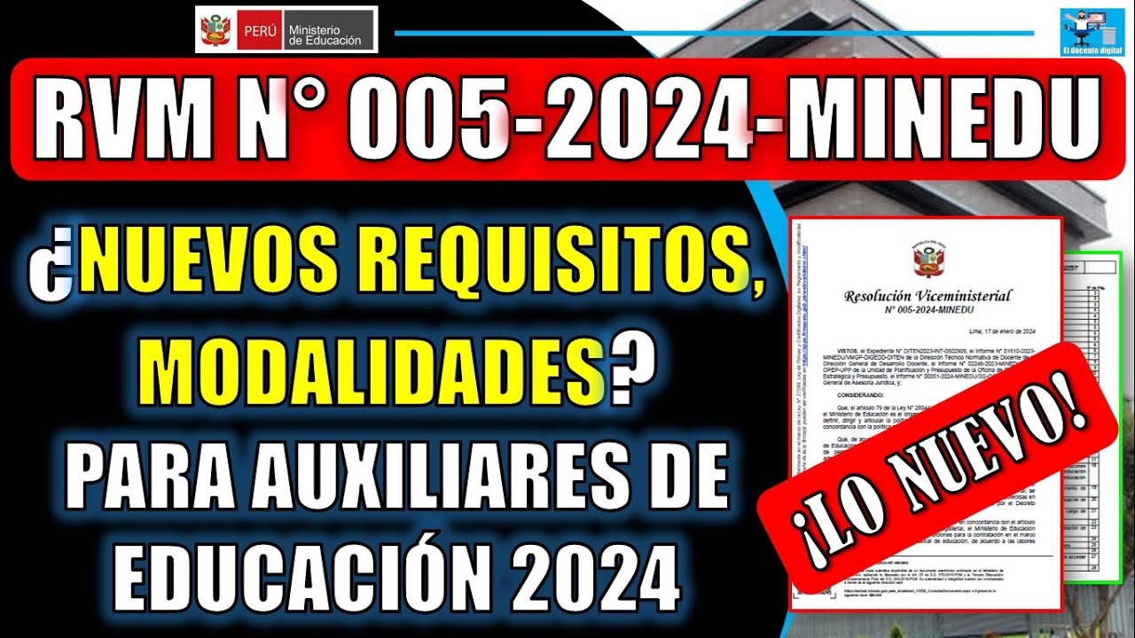 Requisitos para ser auxiliar de educación