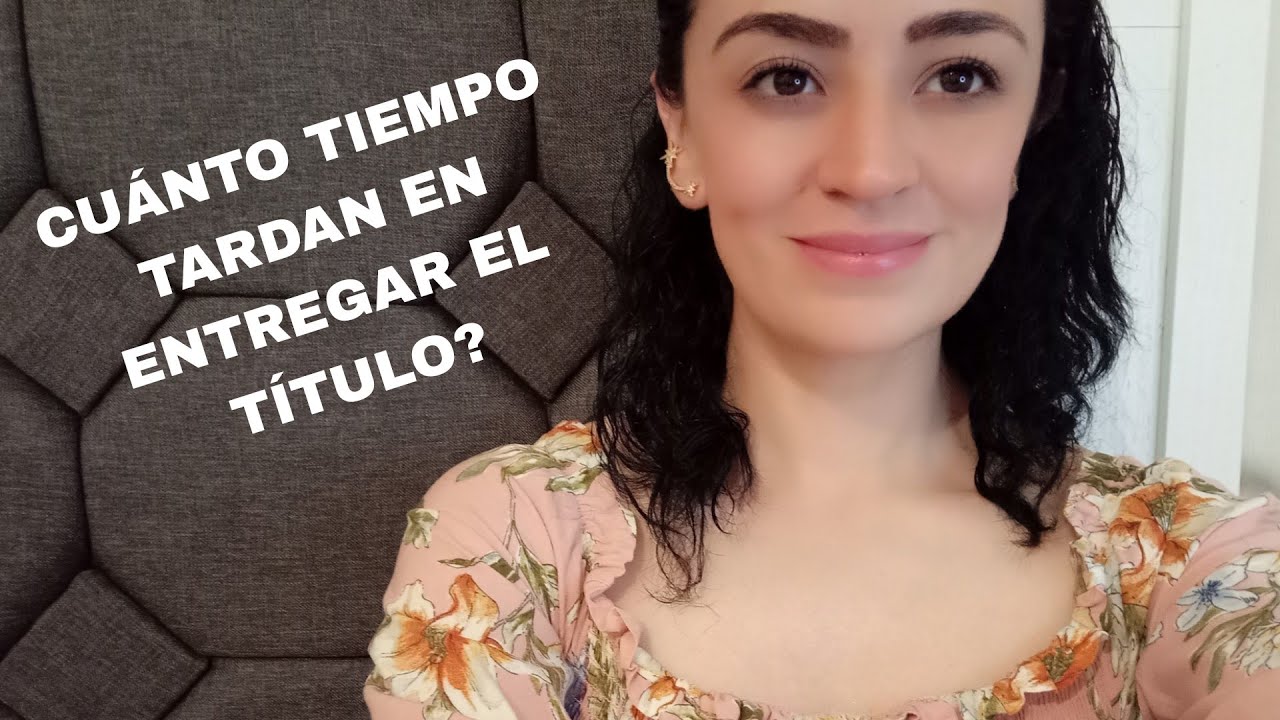 Tiempo de entrega del título profesional