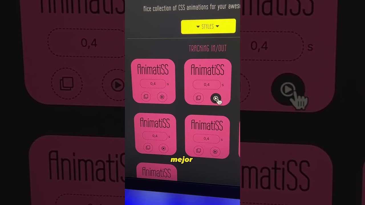 Un diseñador web crea una animación única