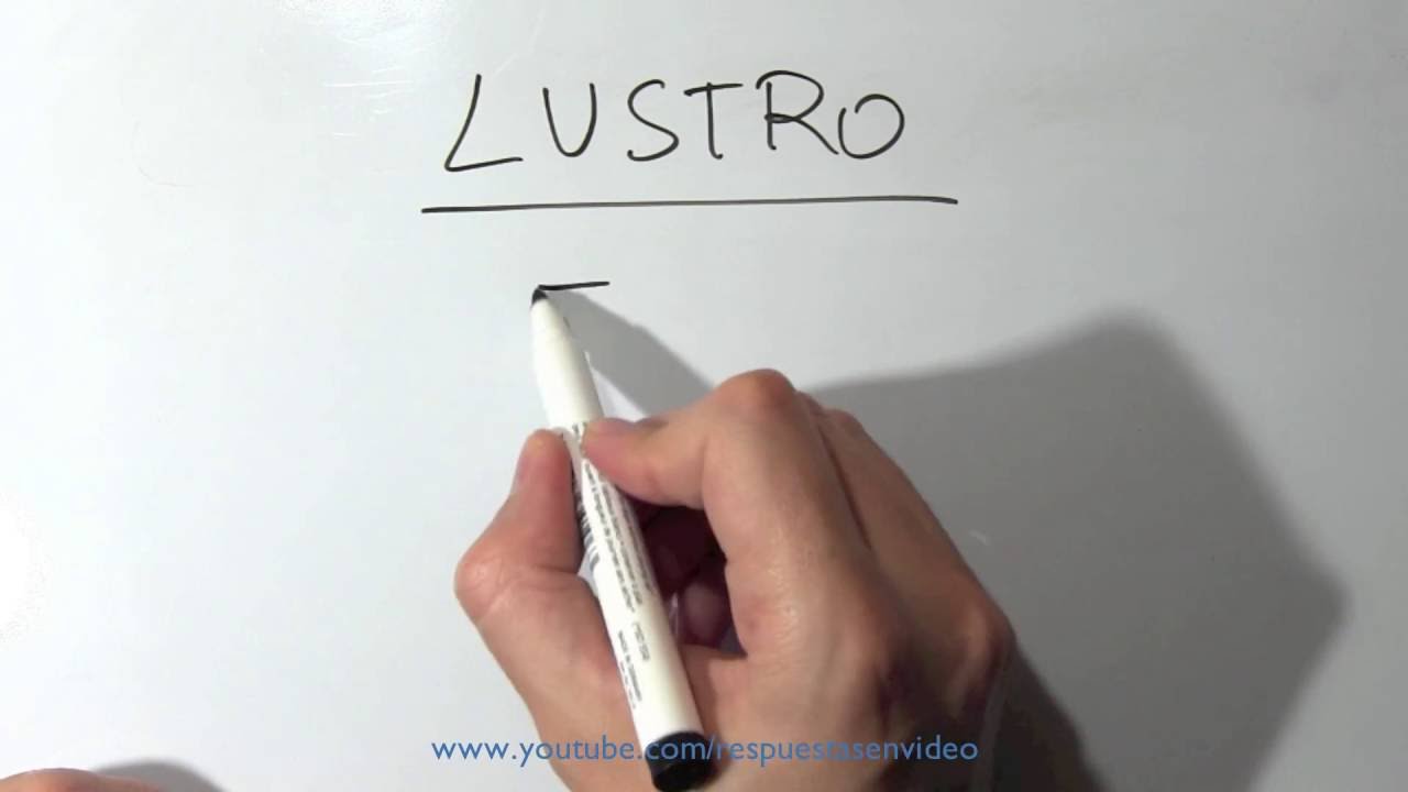 Cantidad de años que tiene un lustro