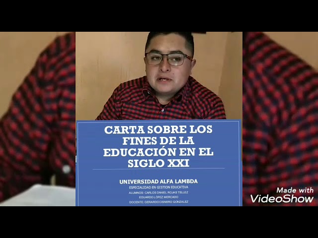 Carta sobre los fines de la educación
