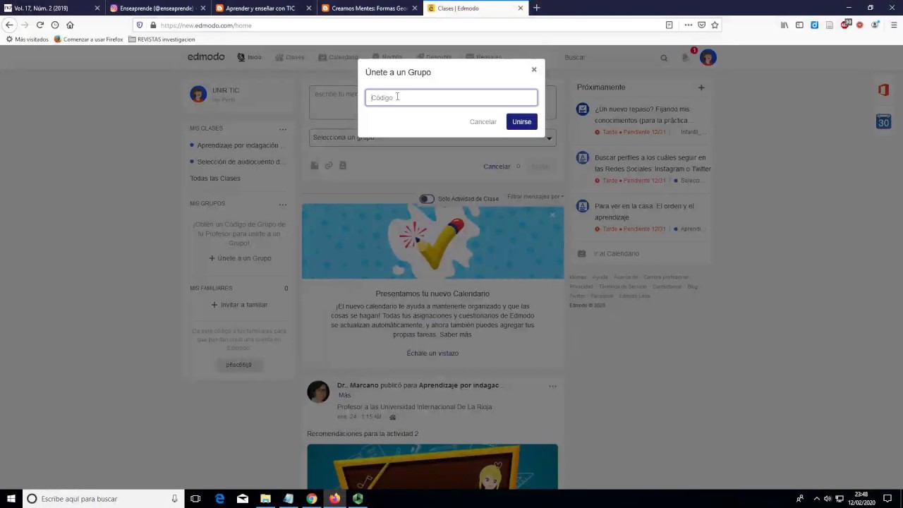 Guía rápida para encontrar el código de un grupo en Edmodo