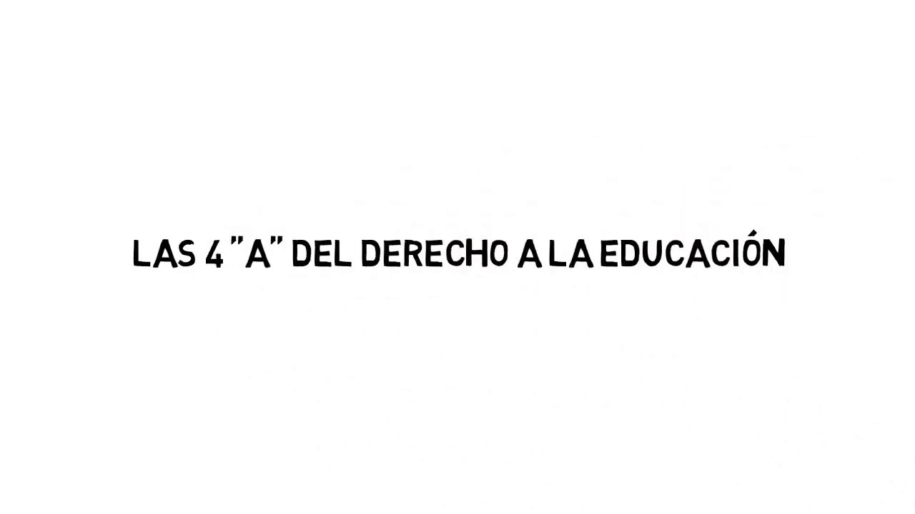 Las 4 A de la educación