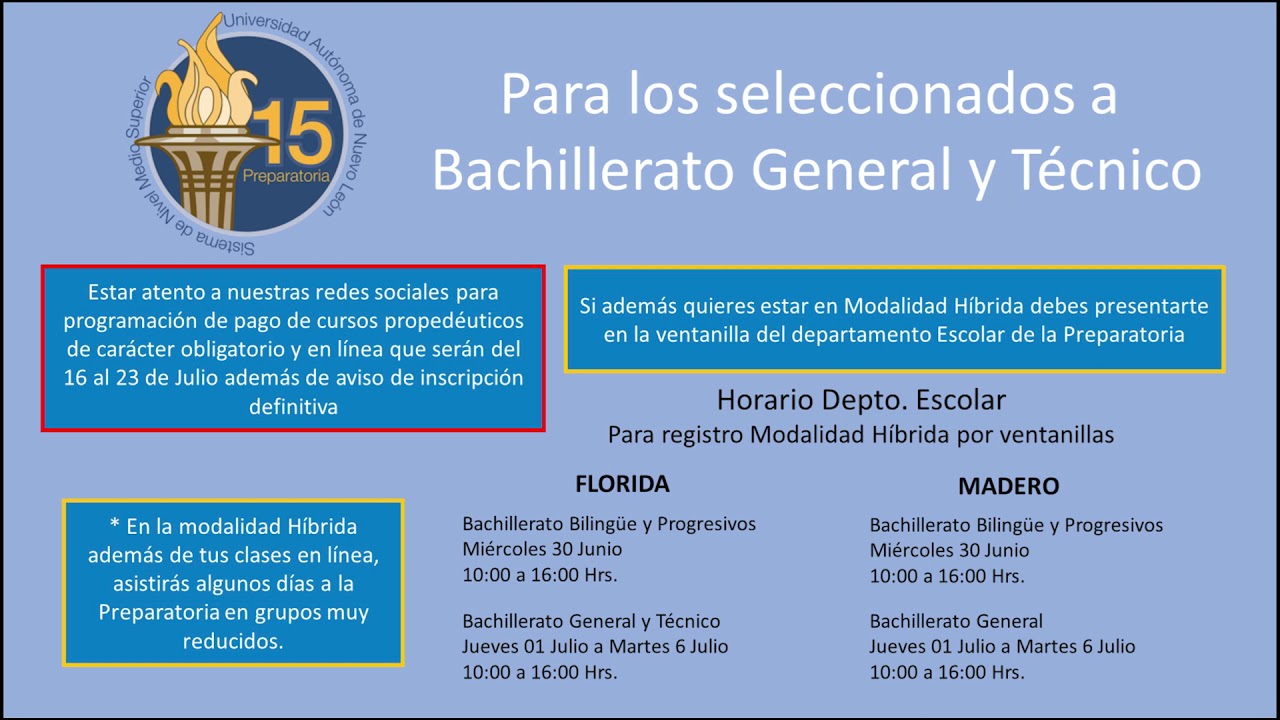 Requisitos de la Prepa 15 Florida