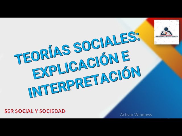 Teorías en ciencias sociales