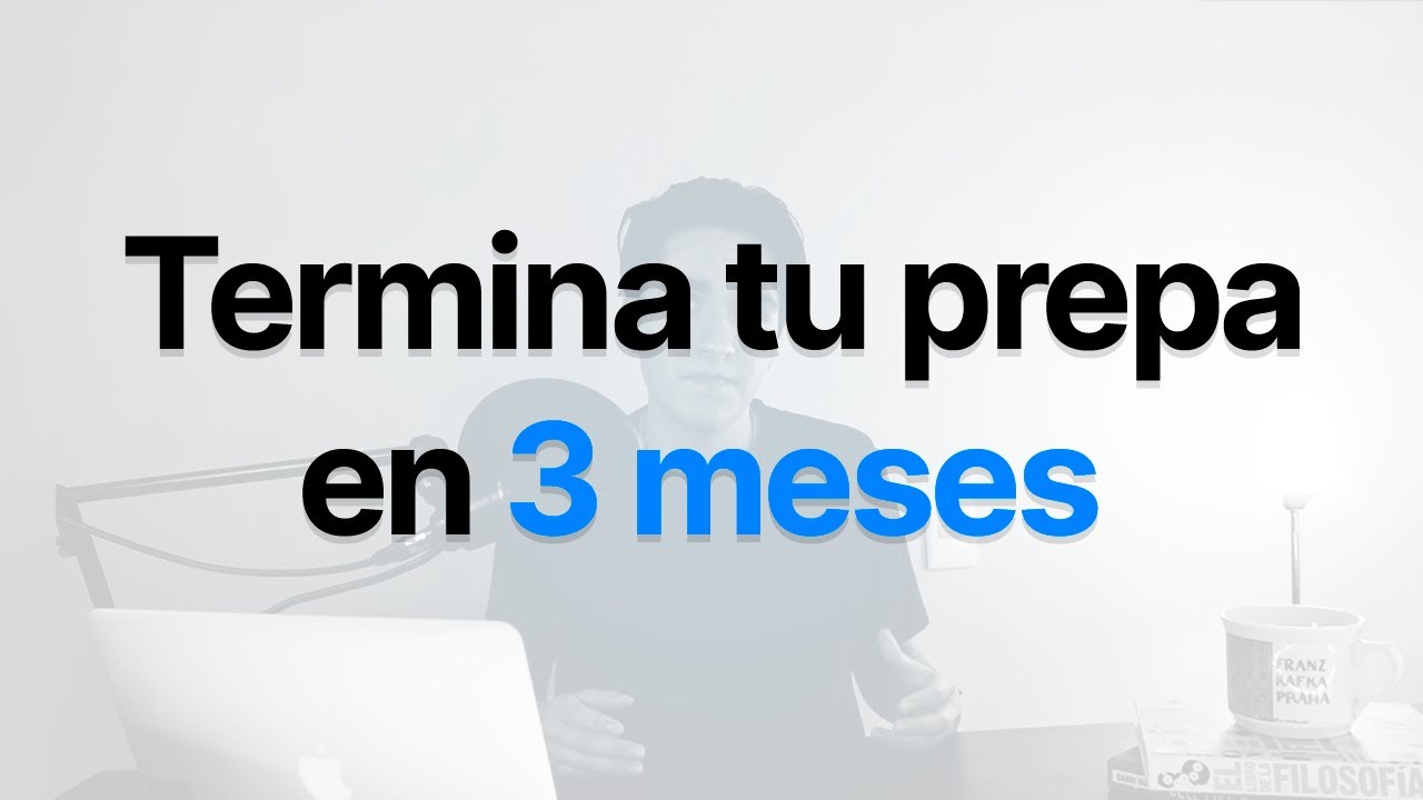¡Termina la prepa en solo 3 meses!