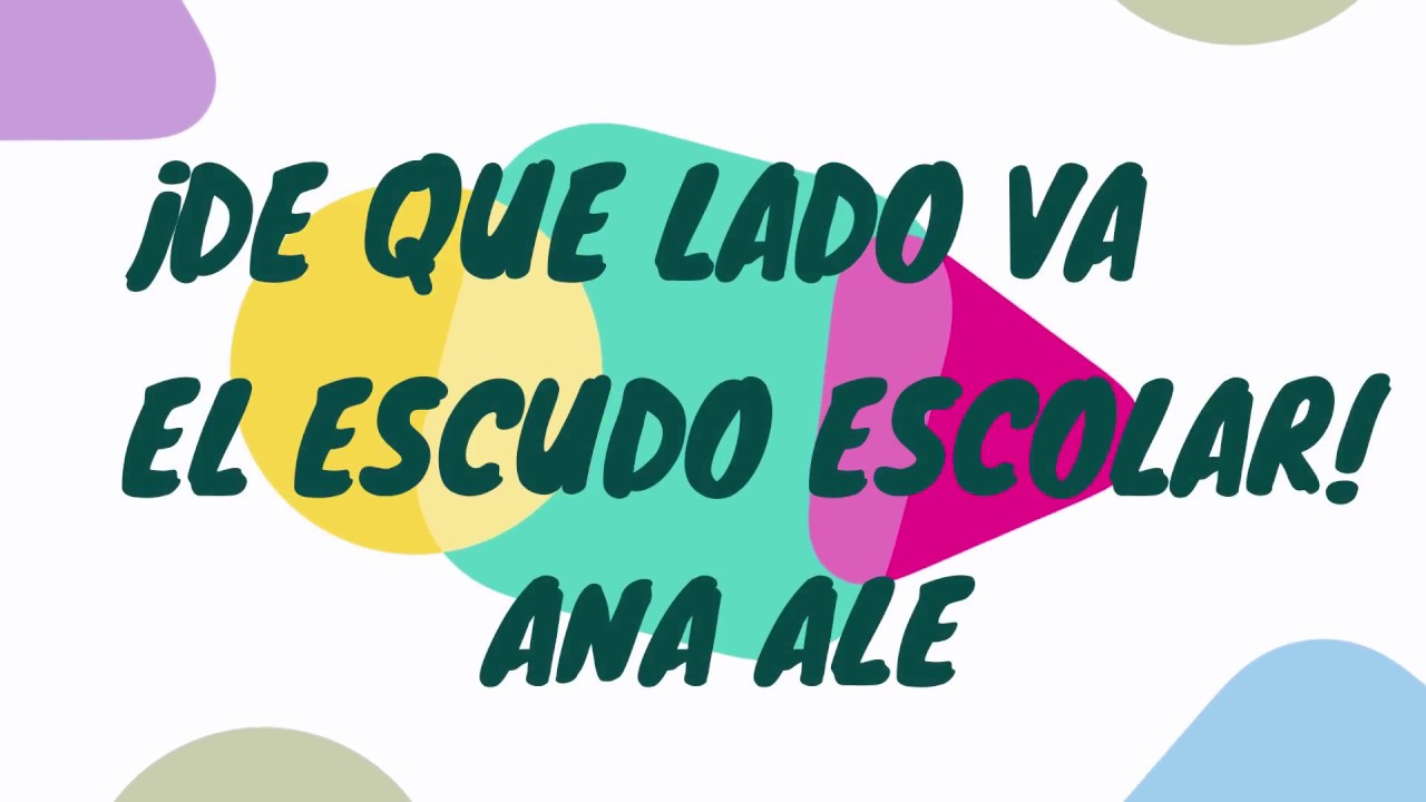 ¿En qué lado se coloca el escudo escolar?