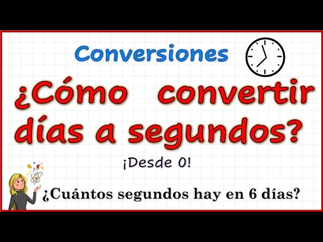 Convertir días en segundos