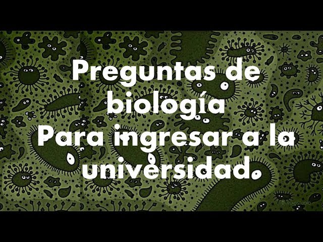 Descubre los reactivos del examen de biología