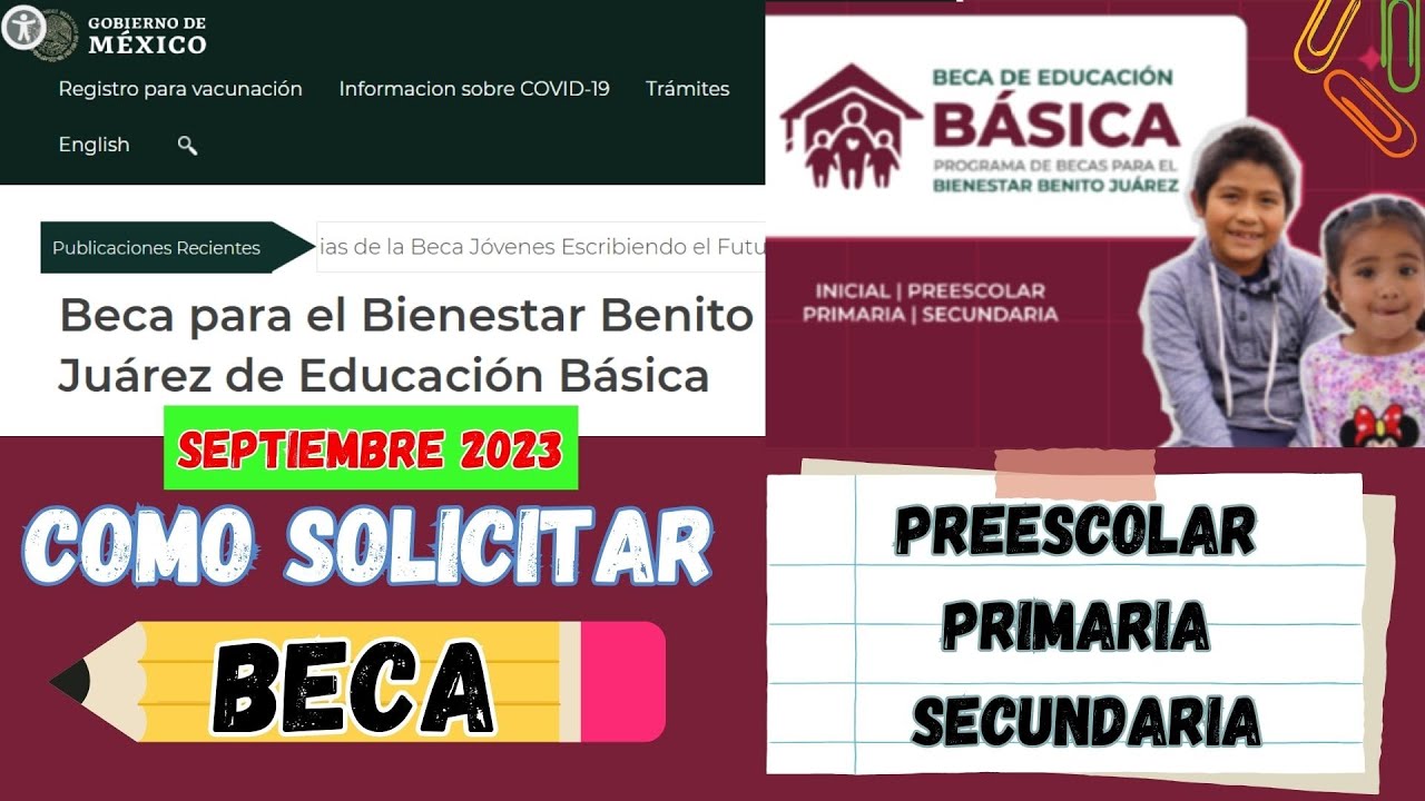 Formato de solicitud de Beca Benito Juárez