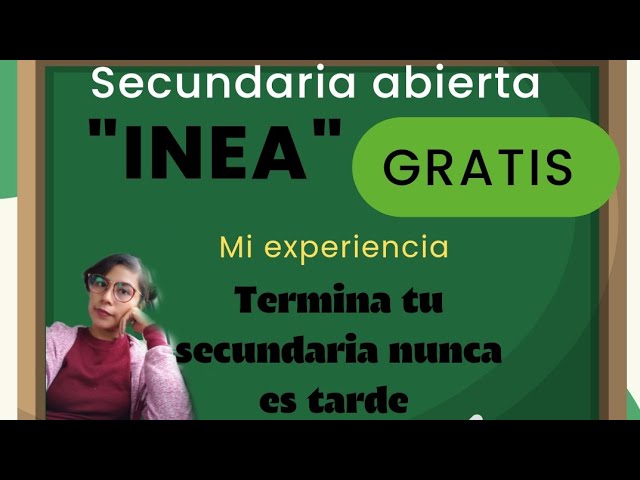Inscríbete en INEA secundaria en un solo examen