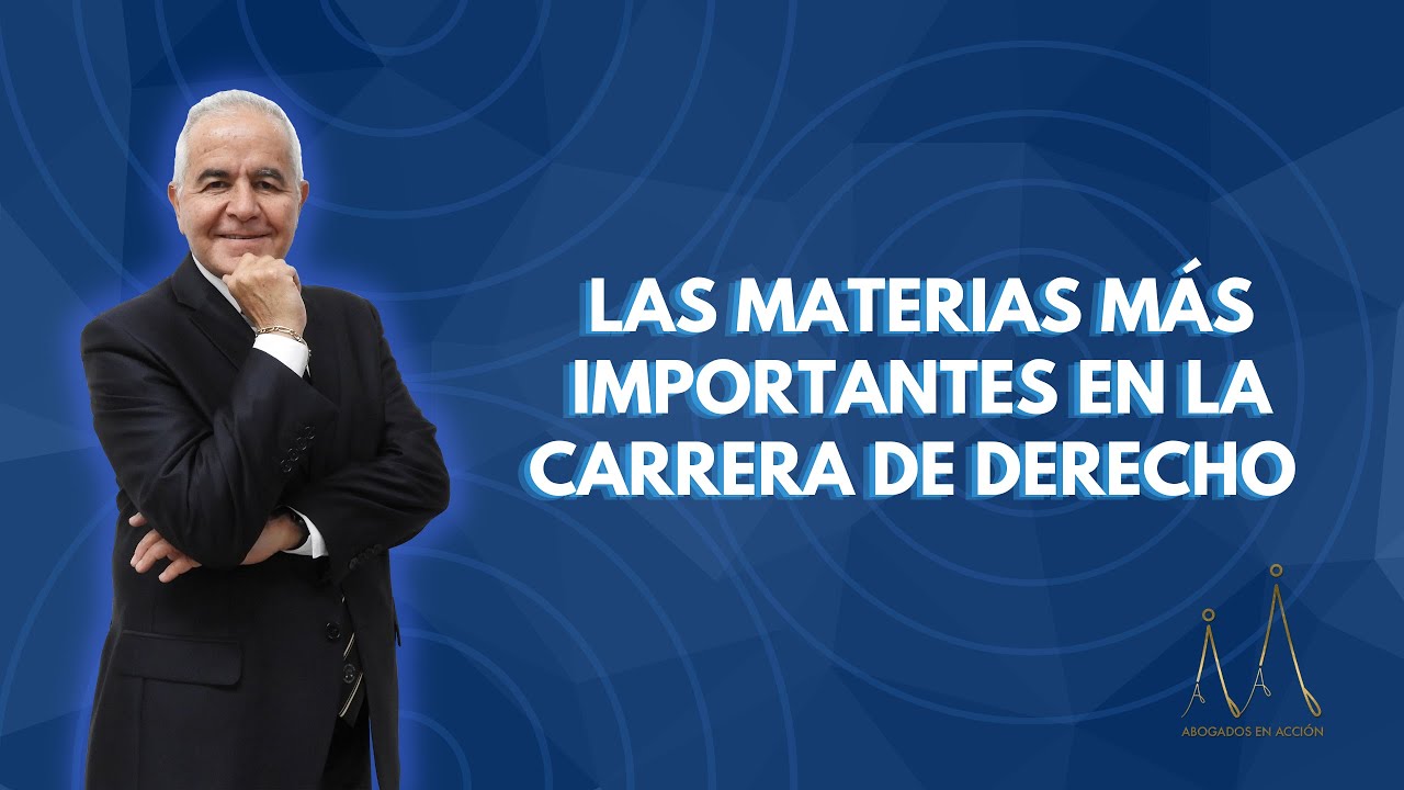 Materias obligatorias en la carrera de Derecho